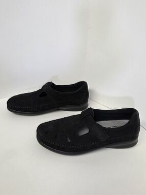 SAS Tripad Comfort Black Nubuck Fisherman Mary Jane Shoes Women’s 9M. #0309